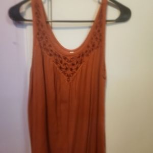 Burnt orange tank top